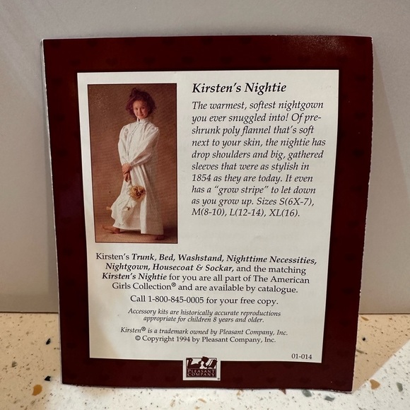 Vintage American Girl Sweet Dreams Kirsten‎ Pamphlet for Bedroom - Picture 3 of 3